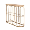 Metalkonsol i boho chic stil med rattanbordplade Samui Tilbud