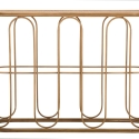 Metalkonsol i boho chic stil med rattanbordplade Samui Rabatter
