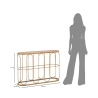 Metalkonsol i boho chic stil med rattanbordplade Samui Egenskaber