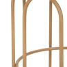 Rundt lavt bord i metal og rattan 55x40x40 cm Samui Udsalg