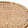 Rundt lavt bord i metal og rattan 55x40x40 cm Samui Rabatter