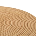 Rundt lavt bord i rattan 56x48x48 cm boho chic stil Teyra Udsalg
