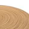 Rundt lavt bord i rattan 56x48x48 cm boho chic stil Teyra Udsalg