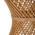 Rundt lavt bord i rattan 56x48x48 cm boho chic stil Teyra Rabatter