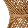 Rundt lavt bord i rattan 56x48x48 cm boho chic stil Teyra Rabatter