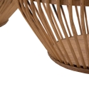 Sæt med 2 runde opbevaringskurve i rattan og stof Fuji Rabatter
