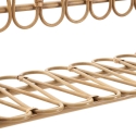 Væghylde i metal og rattan, boho-chic stil Panama Udsalg