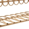 Væghylde i metal og rattan, boho-chic stil Panama Udsalg