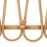 Væghylde i metal og rattan, boho-chic stil Panama Udvalg