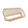 Væghylde i metal og rattan, boho-chic stil Panama Tilbud
