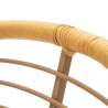 Metal- og rattan-stol med hvid pude, boho chic Panama Model