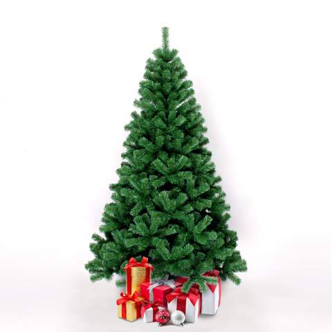 Stockholm 180 cm høj kunstigt plastik grøn juletræ miljøvenlig med fod Kampagne