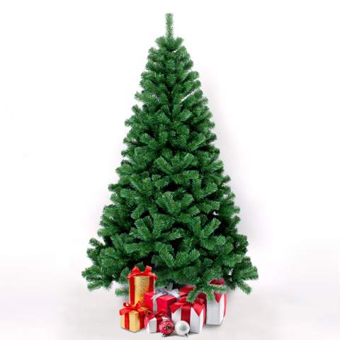 Göteborg 210 cm høj kunstigt plastik grøn juletræ miljøvenlig med fod Kampagne