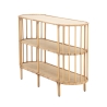 Metal og rattan entrékonsol med 3 hylder, boho chic Panama Udsalg