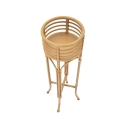 Rund planteholder med metal- og rattanstand Panama Stand Tilbud