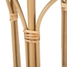 Rund planteholder med metal- og rattanstand Panama Stand Rabatter
