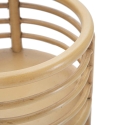 Rund planteholder med metal- og rattanstand Panama Stand Udsalg