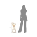 Metalkrukker til planter i rattan, boho chic stil Panama Tower Udvalg