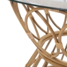 Rundt sofabord i rattan og glas 75x44,5 cm Panama Circle Rabatter
