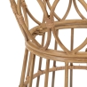 Rundt rattanbord med glasplade 50x50cm Panama Circle Rabatter
