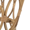 Rundt rattanbord med glasplade 50x50cm Panama Circle Udvalg