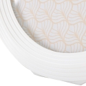 Ovally oval fotoramme i hvid resin 20x25 cm Udsalg