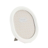 Ovally oval fotoramme i hvid resin 20x25 cm Kampagne
