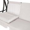 Haveswing til 3 personer med soltag 230x120x165cm grå Deluxe Udvalg