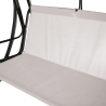 Haveswing til 3 personer med soltag 230x120x165cm grå Deluxe Mængderabat