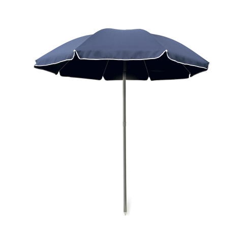 Strandparasol i aluminium Ø2,20m 8 ribber inkl. taske Rimini Kampagne