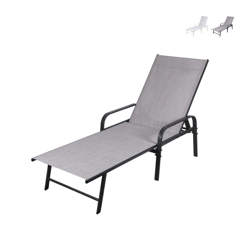 Strandstol med stålramme i PVC og polyester Varadero Kampagne