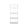 Scaffale 4 ripiani richiudibile in ferro 60,5x28xh.167cm bianco Ravun Tilbud
