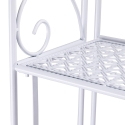 Scaffale 4 ripiani richiudibile in ferro 60,5x28xh.167cm bianco Ravun Udsalg