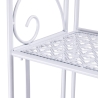 Scaffale 4 ripiani richiudibile in ferro 60,5x28xh.167cm bianco Ravun Udsalg