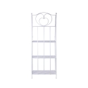 Scaffale 4 ripiani richiudibile in ferro 60,5x28xh.167cm bianco Ravun Udvalg
