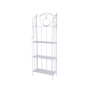 Scaffale 4 ripiani richiudibile in ferro 60,5x28xh.167cm bianco Ravun Kampagne