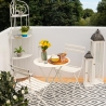 Angoliera 4 ripiani richiudibile in ferro 49x33xh.167cm bianco Alba På Tilbud