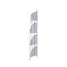 Angoliera 4 ripiani richiudibile in ferro 49x33xh.167cm bianco Alba Rabatter
