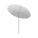 Strandparasol Ø2,4 m i aluminium med 16 ribber, justerbar Shangai På Tilbud