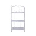 Scaffale 3 ripiani richiudibile in ferro 60,5x28xh.127cm bianco Karnel Tilbud