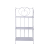 Scaffale 3 ripiani richiudibile in ferro 60,5x28xh.127cm bianco Karnel Tilbud