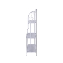Scaffale 3 ripiani richiudibile in ferro 60,5x28xh.127cm bianco Karnel Udsalg