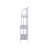 Scaffale 3 ripiani richiudibile in ferro 60,5x28xh.127cm bianco Karnel Udsalg
