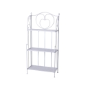 Scaffale 3 ripiani richiudibile in ferro 60,5x28xh.127cm bianco Karnel Kampagne