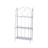 Scaffale 3 ripiani richiudibile in ferro 60,5x28xh.127cm bianco Karnel Kampagne