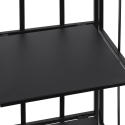 Scaffale da esterno slim 4 ripiani in ferro battuto richiudibile Nuvia Valgfri