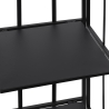 Scaffale da esterno slim 4 ripiani in ferro battuto richiudibile Nuvia Valgfri