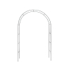 Arco da giardino in ferro 140x240 cm Eden Kampagne