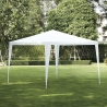Gazebo 3x3 idrorepellente montaggio rapido con kit bianco Tropico På Tilbud