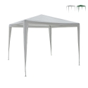 Gazebo 3x3 idrorepellente montaggio rapido con kit bianco Tropico Kampagne